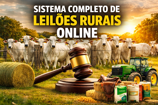 Sistema Completo de Leilões Rurais Online